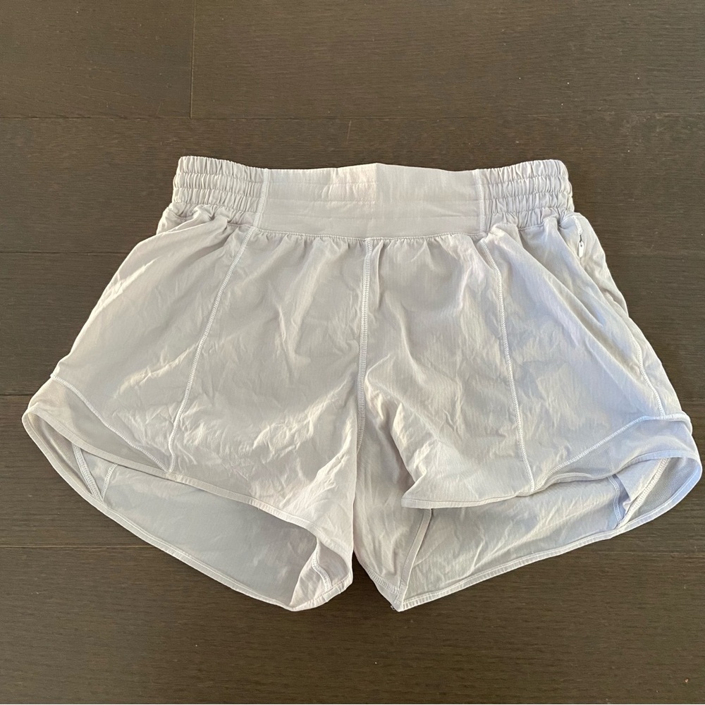 Lululemon White Running Shorts